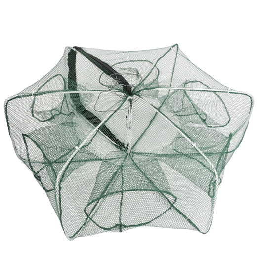 God Shark 6 hole diameter 50 fish net shrimp cage fishing cage automatically folds out only into the fishing net ground dragon net eel cage fishing gear
