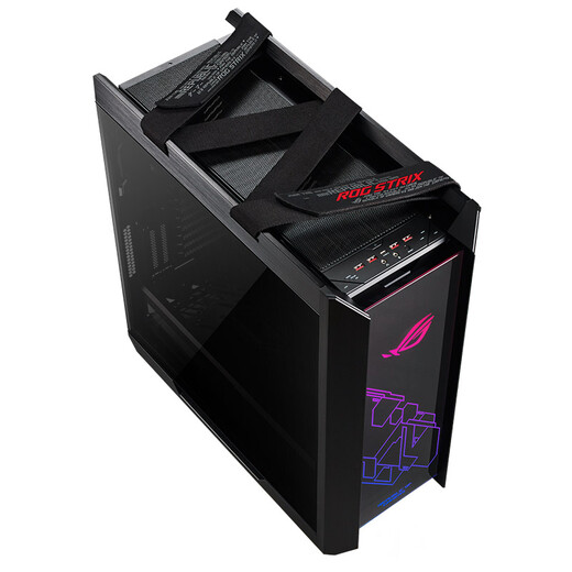 ROG ASUS ROG GX601 Helios full tower supports EATX9900k multi-graphics card assembly host water-cooled cooling computer desktop chassis Shengguang synchronization