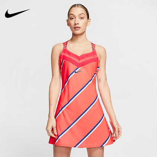 耐克（NIKE）耐克网球服女子新款网球连衣裙连身裙快干透气正品 CI9227-478 XL