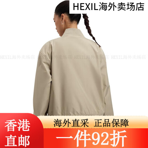 安德玛（UNDERARMOUR） EF Woven男女情侣简约运动休闲外套138936 黑色001 XS 均码