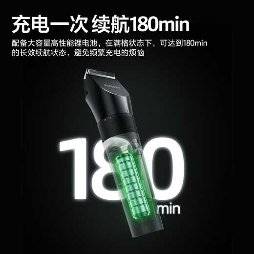 FLYCO Electric Hair Clipper FC5908 Professional Intelligent Electric Clipper for Adults and Children Home Hair Clipper Hair Clipper with Hair Cutting Tools + Double Steel Scissors