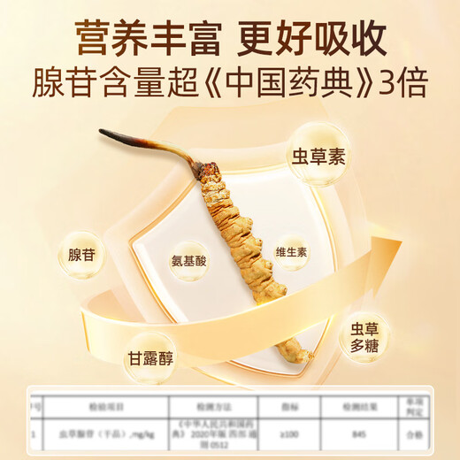 紫蓝花海冬虫夏草 3-4根/g 1g 新干高品质虫草滋补品尝鲜【健康礼盒】