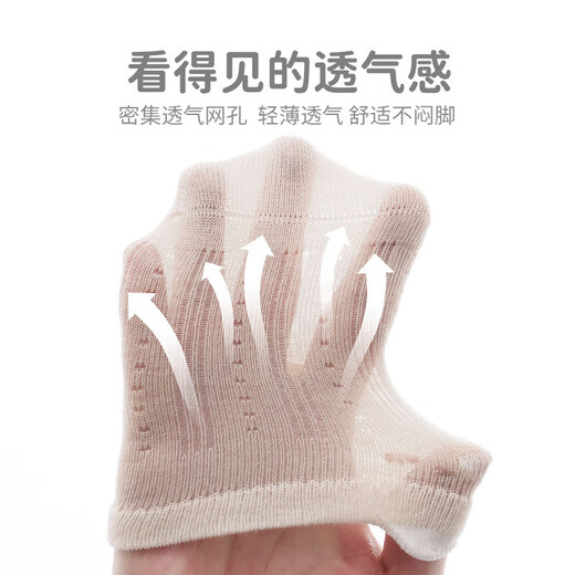 三双装婴儿中筒袜精梳棉网眼透气宝宝袜子 卡通无骨婴幼儿袜子A类 A9734 3双 0-6月 XS0-6个月