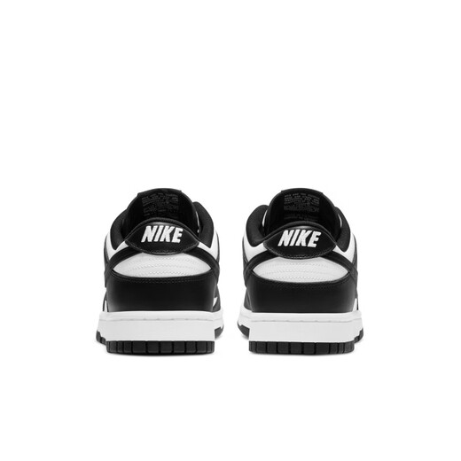 Nike (Nike) Dunk Low's Men's Retro Board Chaussures Rubber Sole Low Top Light Amortification DD1391 100 Blanc / Noir / Blanc 40.5