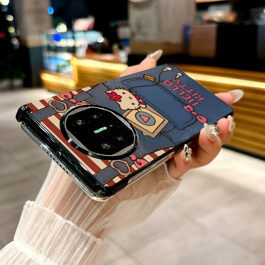 Li Haojia is suitable for Huawei Mate X6 mobile phone case Mate X5 x3 collector's version new folding screen high-end anti-center center shaft black edge leather pattern P3271 black and white plaid color Huawei MateX6