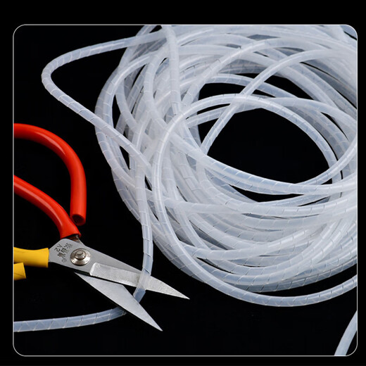 Maxford winding tube wire harness protective tape PE protective sleeve wrapped tube winding tube white 12mm 8 meters 1 piece