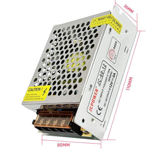 JCPOWER220 to 12V5A small size 60W switching power supply DC transformer JC-60-12