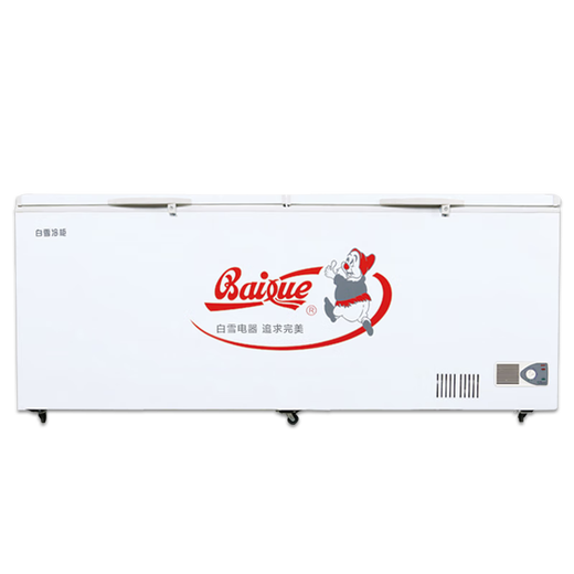 白雪 BAIUE商用冰柜大容量冷柜冷冻冷藏一体空间341/519/778/830/1050L BD/C520FD1614x720x945金色1级