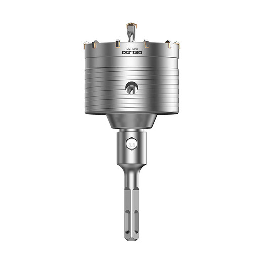 DELIXI ELECTRIC wall hole opener through wall impact drill bit water pipe air conditioning concrete brick wall drilling bit wall hole opener 100mm (without connecting rod)
