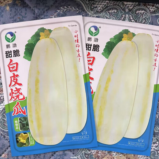 Sweet and crispy white-skinned roasted melon seeds, melon seeds, old-fashioned roasted melons, old-fashioned tipped melons, Shandong large white melon seeds, sweet and crispy white-skinned roasted melon seeds, the peel is yellow and white, original 1 pack, about 80 capsules + fertilizer