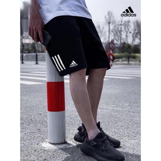 Adidas Shorts Herrenhosen 2025 Sommer neue Sporthosen gewebt atmungsaktiven, schnell trocknenden Fitnesstraining Casual Hosen Fünf-Punkte-Hosen HC9737 Black 2xl
