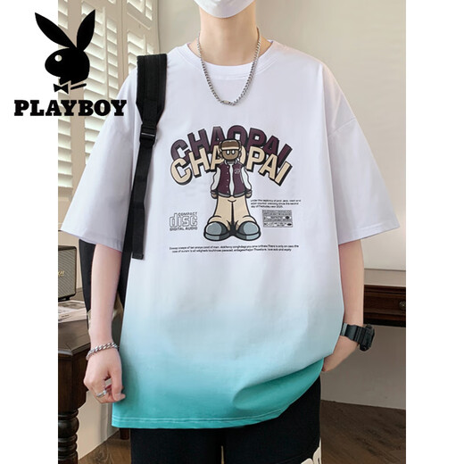 Playboy (Playboy) 13 élèves du lycée T-shirt à manches courtes d'été pour garçons de 12-15 ans Handsome Top 16 du corps à mi-manche en coton pur pour enfants 6169 BEIGE (T-shirt unique) Recommandation de l'assurance qualité M (75-98) Jin [Jin est égal à 0,5 kg]