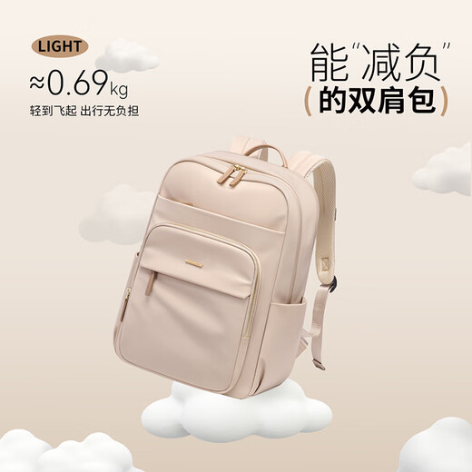 Polo -Rucksack für Frauen mit großer Kapazität Rucksack 14/15,6 Zoll iPad Computerbeutel Leichtes Rucksack Travel Commuter School Tasche