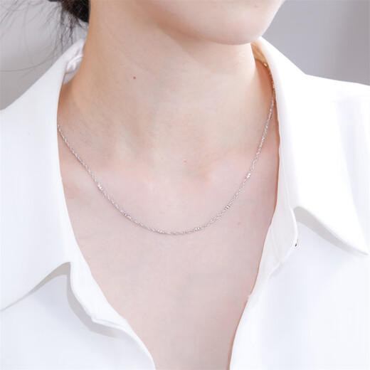 Meluxe platinum necklace PT950 platinum chain Chopard chain birthday gift for girlfriend and wife, about 4.93g-43cm