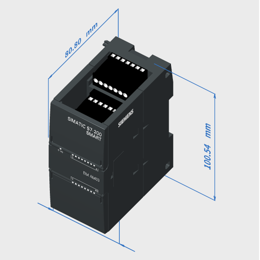 Siemens 6ES72883AM030AA0 PLC module controller SIMATIC S7-200 SMART, analog I/O SM AM06,2AI/1AO,