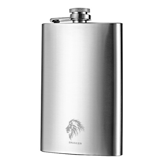 SNAKER privately customized wine bottle 316 stainless steel portable 2 liang white wine small bottle mini car portable (2 liang) 316 steel classic free 1 cup 1 drain_thickened