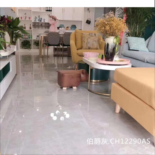 马可波罗瓷砖600X1200亮光地砖CH12122 12123 12128 12130 12132 挪威冰灰 极品莎安娜CH12122AS