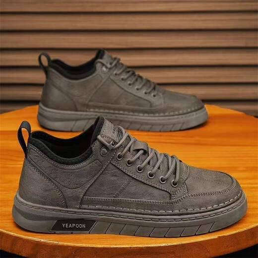 The same men's shoes 2025 new business casual leather shoes for men's lightweight low-top shoes fashionable and versatile YC9901 black 39