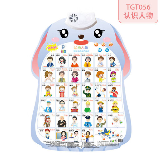 
Children's early childhood education audio poster baby cognitive reading picture recognition pinyin English letter learning card learning machine cloth book stroke radical