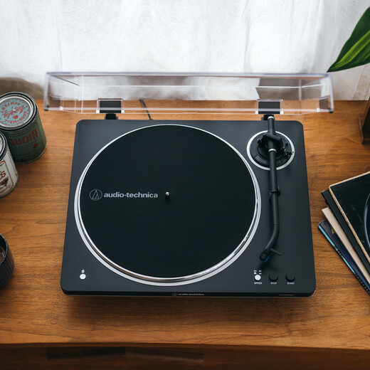 Audio-Technica AT-LP70X vinyl record player, fully automatic belt drive, dual speed record player, retro gramophone, record player, professional audio, 2025 new product LP70XBT black copper (BZ)