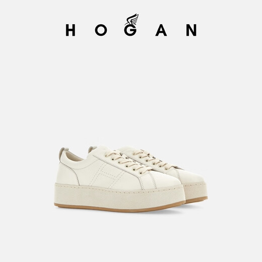 Hogan [la oferta especial de la temporada de temporada está a punto de terminar] zapatos de mujer H681 Zapatos de barco H681 Zapatos gruesos Solas zapatos informales blancos 36