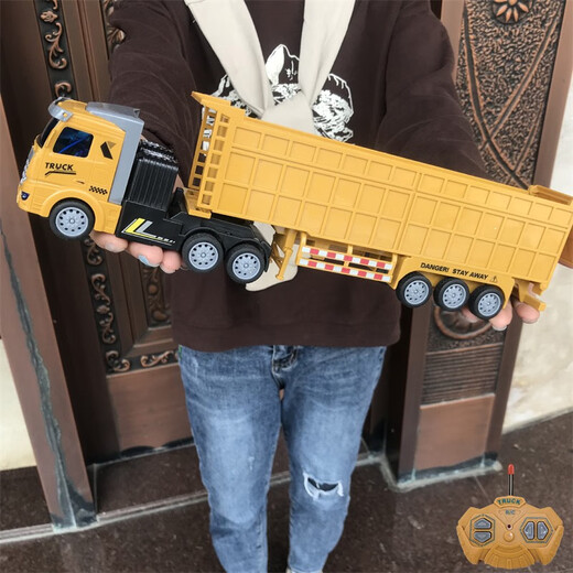Elektrische drahtlose Fernbedienungsteuerungstechnik -Lkw -LKW -LKW abnehmbar Transportwagen Kinderspielzeugwagen Heavy Truck Model Boy Fernbedienung Container LKW offizielle Standardkonfiguration