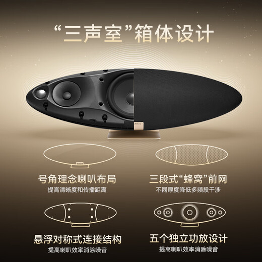 Bower & Wilkinson Zeppelin Pro Limited New Product Zeppelin 6th Generation Wireless HIFI Bluetooth Speaker Smart Speaker Double 11 Recommendation Yaojin Black China Limited Edition