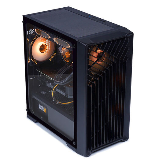 Wanjia Organ Black Computer Case Desktop Matx Small Case Glass Side Transparent/Support 240 Water Cooling/Backline/USB3.0/Independent Power Supply compartment/Dustproof and Easy to Clean Organ Black (MATX Motherboard/240 Water Cooling Position)