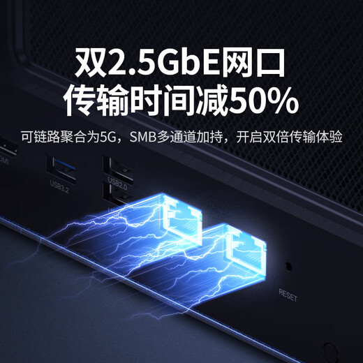 Частное облако Green Alliance DXP6800, сетевое хранилище NAS с шестью отсеками, личное облако, сервер с жестким диском, фотоальбом, резервное копирование, синхронизация файлов, расширение для мобильного телефона, планшета, подходит для iPhone17