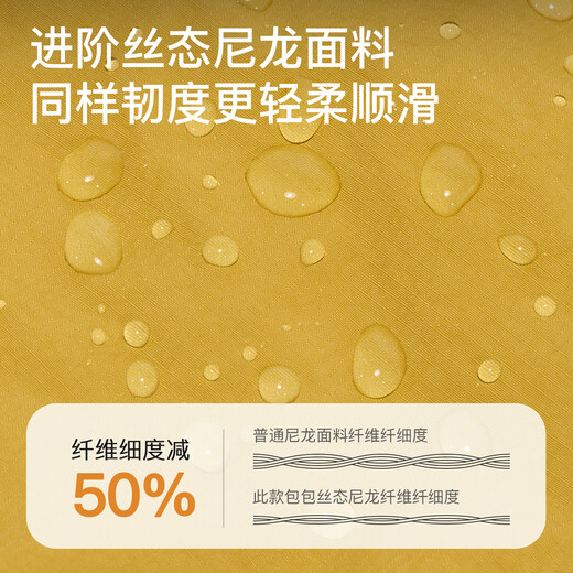 FOUVOR火狐大福包旅行双肩包女2025新款休闲通勤女士背包大容量学生书包 黄色