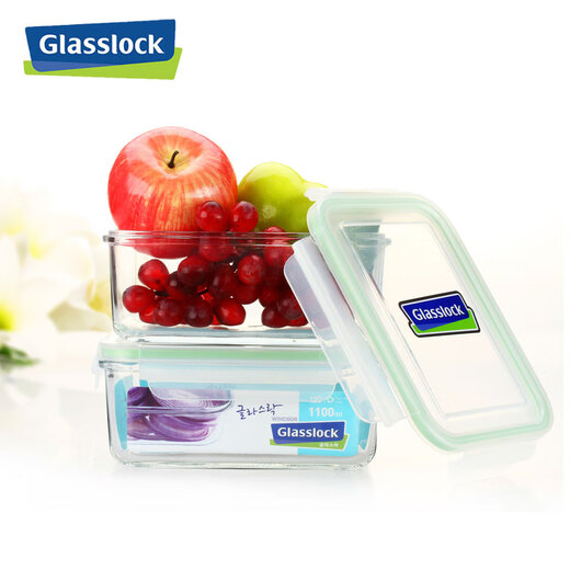 GlassLockgassock Frischwahrnehmungsbox Glas Lunchbox Mikrowave Bowl Boy Glass Bunchkinokintenarbeiter Nicht geteiltes Rechteck 695m
