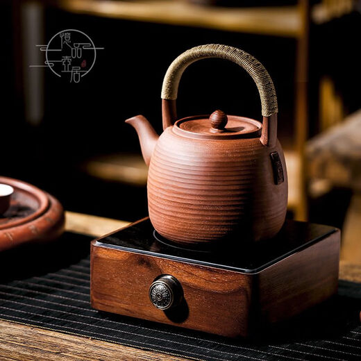 Pot de zhuni hecha a mano de Chaoshan para el dispositivo de cocción de té al aire libre para el horno de carbón Pino de hervidero de hervidero, cypress y leña zhuni No. 12529 1200ml 1L o más
