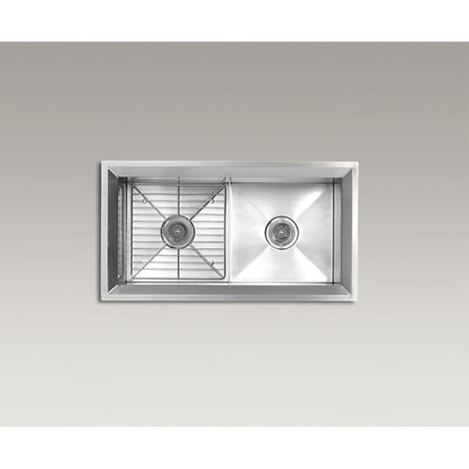 科勒（KOHLER）珀丽斯K-3881T-FP-NAK-3883T-FP-NA水槽双槽不锈钢厨房盆 K-3881T