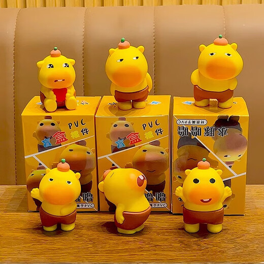 MAILE KID Capybara Little Lulu blind box Children's desktop ornaments cartoon doll figure toys birthday gift for boys and girls