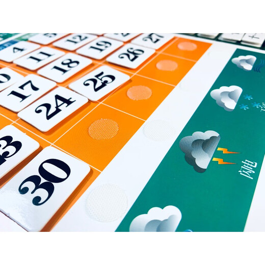 Mon petit calendrier météo-saison de la semaine de pâte carte de pâte d'enfants