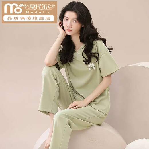 Pajamas en coton du nouveau modal pour le pantalon à manches courtes de la femme Summer Style mince pour les vêtements de printemps et d'été à la maison STAUSE FEMMES SM [9717] # Pantalons Cotton Cost M Sweet Cotton / Suggéré 80-100jin [Jin est égal à 0,5 kg]