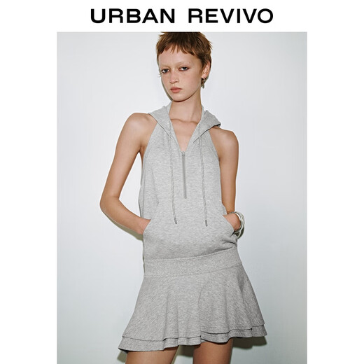 UR2025 Summer NUEVO FALLA FUSIÓN SKIRT SKIRT PEGRADA CON CON CON CON CON CON CON CON CON CON CON CON CON CON CON CON CON CON CON CONDICIÓN UYV750050 GRIS (Forrada) XL