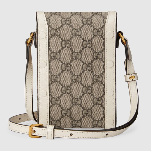 Gucci (Gucci) [618] Женская сумка GG Marmont Mini Leather Bag Bead Bag Bult Buck Baccarat 1955 Сумка для мобильного телефона Белый 625615 92TCG 9761