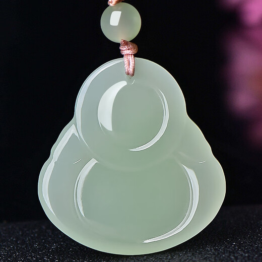 Ke yu ke ke xiao gao bing qingshui hetian jade buddha pendell