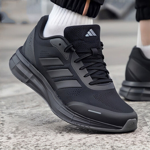 ADIDAS Running Shoes for Men and Women 2025 Summer New Black Warrior Black Duramo Duramo Cushioned Men's Shoes JQ7500 Spring and Summer Casual JP6189 Fake Fake One Compensation 10 40.5