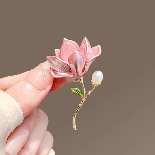 Banshengfu Pearl Magnolia Brooch Accessories Pearl Magnolia Brooch One Size