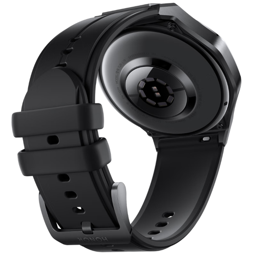 Honor Watch 5 Ultra Smart Sports Watch 46mm Dial 1.5-inch Large Screen Heart Health Monitoring Anti-Qizziness Screening eSIM Independent Communication Gifts for Boy and Girlfriend Honor Watch 5 Ultra [Black Fluoroelastic Strap]