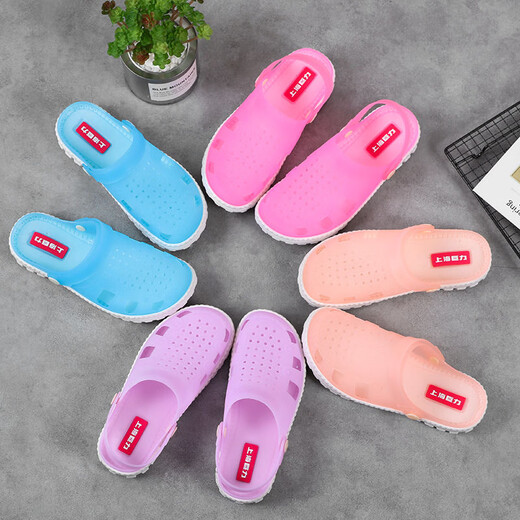 Yuanle Shanghai Juli Sandals Herren Sommer täglich lässige Freizeit hohl Anti-Schlupf-Weiche Sohle atmungsaktiven Kopfkleidung-resistente Strandlochschuhe Reddit Pole Schwarz 3524 39 Reddit Pole 39 Standardcode