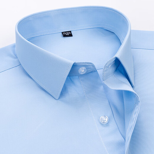 
CEO Yageo Summer New Men's Short Sleeve Shirt Half Sleeve Casual Business Thin Solid Color Elastic Shirt Free from Scalding DX6630 38