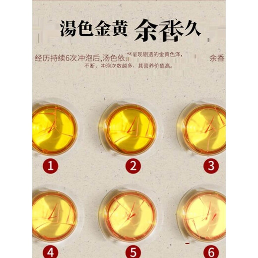 Irán importado azafrán, tibet de grado especial auténtico xizang azafrán, té de pie herbal chino [excelente auténtico] 8 botellas de azafrán (súper rentable) [8