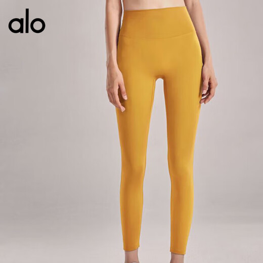 Yoga sports high-waisted tight-fitting trousers without embarrassing lines, Pilates nude-feeling belly-control butt-lifting yoga nine-minute pants, Dailan L