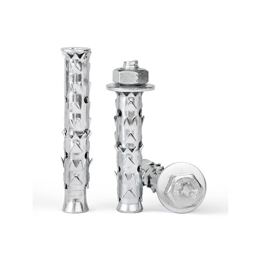 Thousand-speed wheel penetration expansion screw hollow brick lightweight brick special expansion bolt fish scale expansion tube M10*120 (5 pieces)