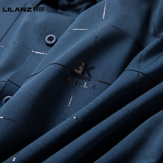 利郎喜爸爸装参加结婚宴礼服公公长袖衬衫衣服薄款男士春秋季高端贵士 BJ6623红色 M 165_