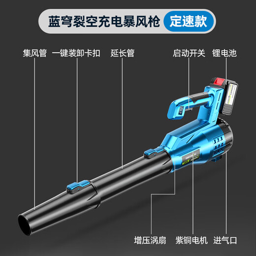 Daihuo soufflerie rechargeable puissant sèche-cheveux puissante haute puissance industrielle sans fil de tempête de tempête de tempête lithium la feuille de feuille de cheveux soufflage de neige dôme à vitesse fixe pistolet de tempête 3888tv2 électrique 1 charge