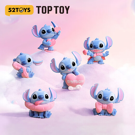 TOP TOY史迪奇暖粉系列盲盒史迪仔可爱治愈手办女孩儿童生日礼物 单盒（款式随机）